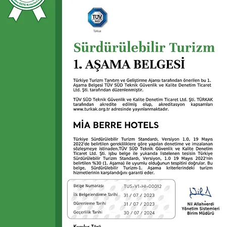 Szálloda Mia Berre Isztambul
